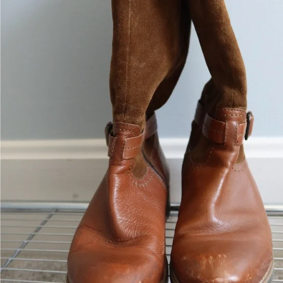 Clarks women’s Brown suede Leather Boots - Picture 3 of 8